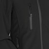 Pioneer Women's Heated Softshell Jacket, 4 Settings, 4-Way Stretch, Detachable Hood, Black, 4XL V3210570U-4XL